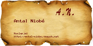 Antal Niobé névjegykártya